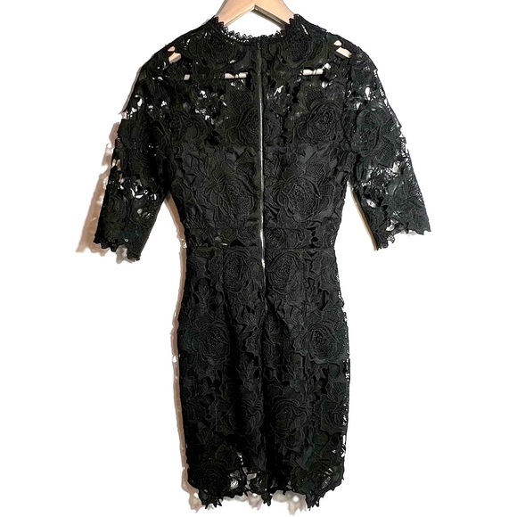 Lulus Black Lace Sheath Dress Holiday Party Dress Size XS - Picture 12 of 12